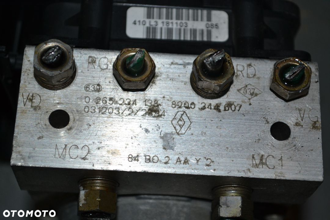RENAULT SCENIC II MEGANE POMPA ABS 8200344607 0265234138 - 2