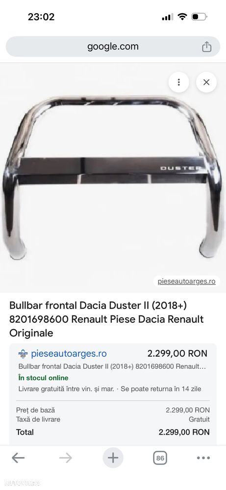 Bulbar Original Dacia Duster - 4