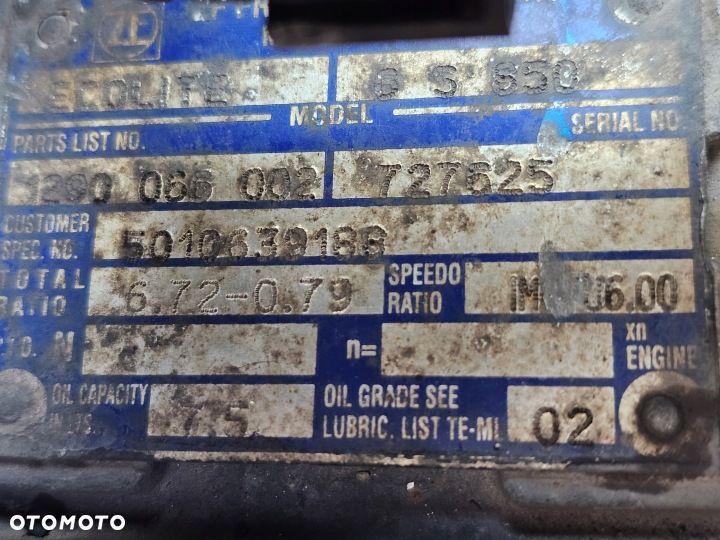 SKRZYNIA 6 BIEGÓW ECOLITE 6S850 1290066002 5010639188 VOLVO FL II - 3