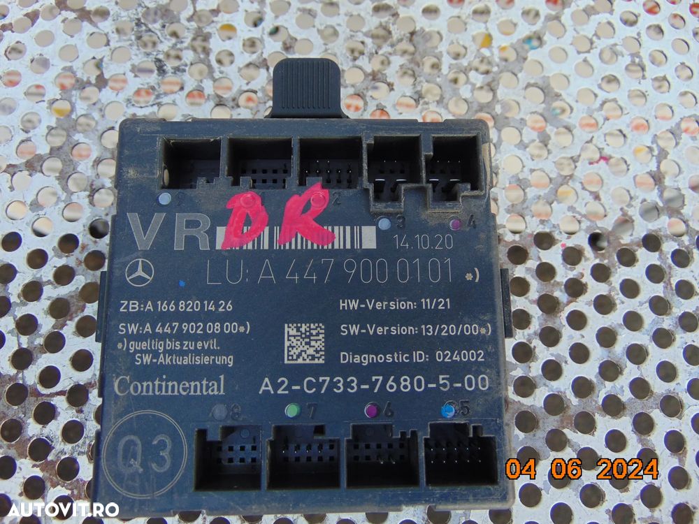 Modul usa Mercedes Vito w447 Viano v Class calculator ecu usa stanga dreapta modul vito w447 - 4