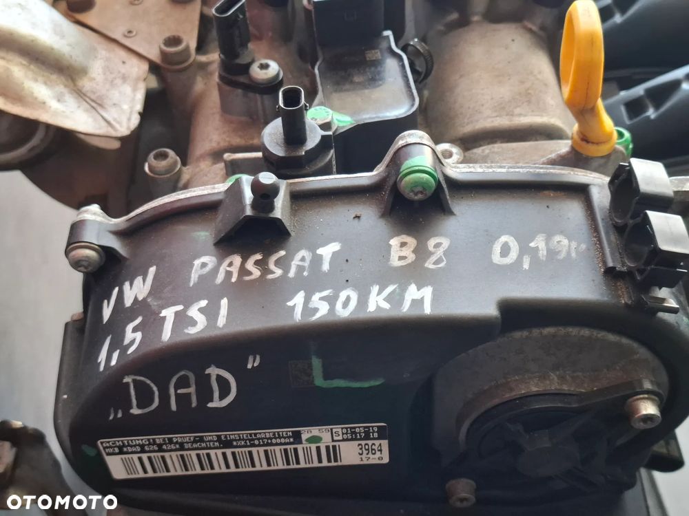 Silnik Volkswagen Passat B8 rok 2019 1,5 TSI 150KM kod DAD po przebiegu 74 tys km - 5