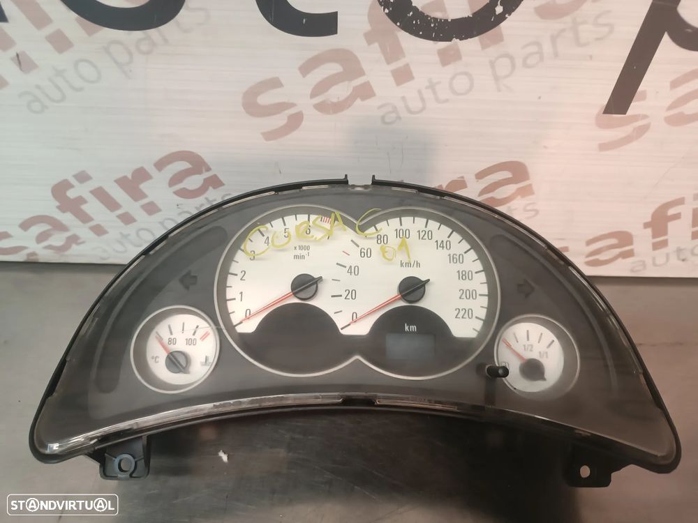 QUADRANTE OPEL CORSA C 1.2 1.4i (FUNDO BRANCO) REF 09166823 - 1