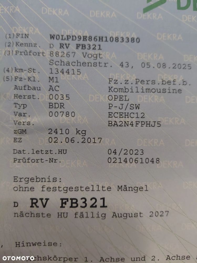 Używany Opel Zafira 2017 - 32 999 PLN, 134 000 km - Otomoto.pl