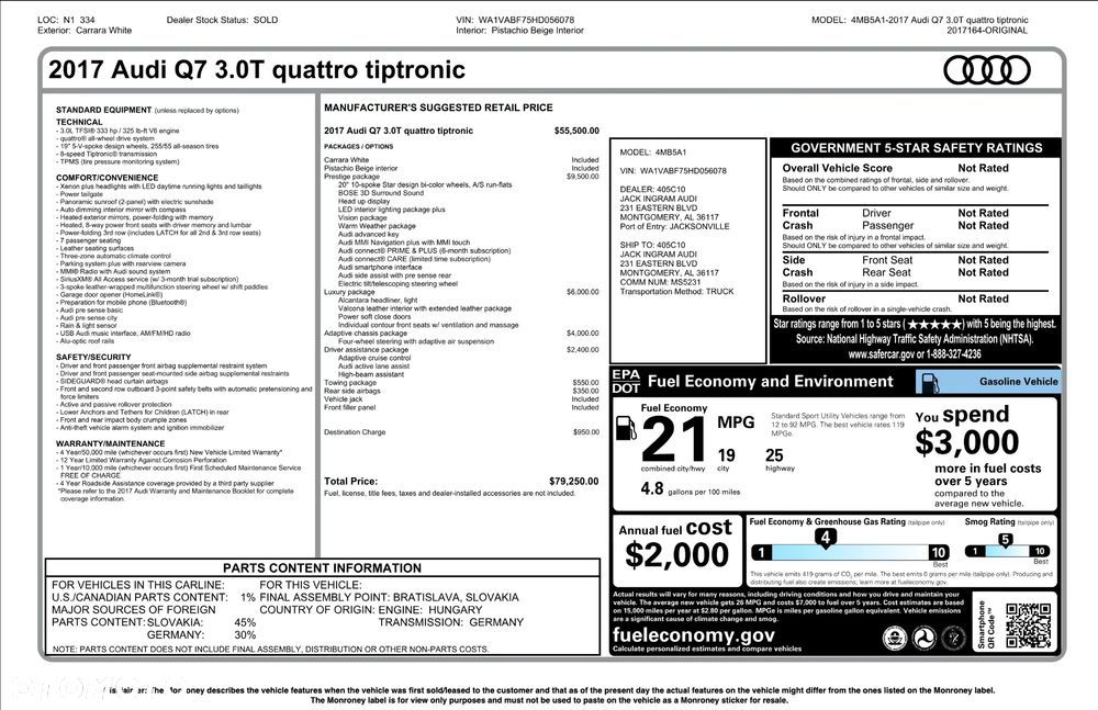Audi Q7 3.0 TFSI Quattro Tiptronic - 39