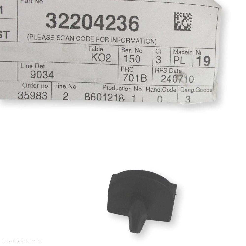 VOLVO V90CC uchwyt tylnej siatki bagaznika OE 32204236 - 2