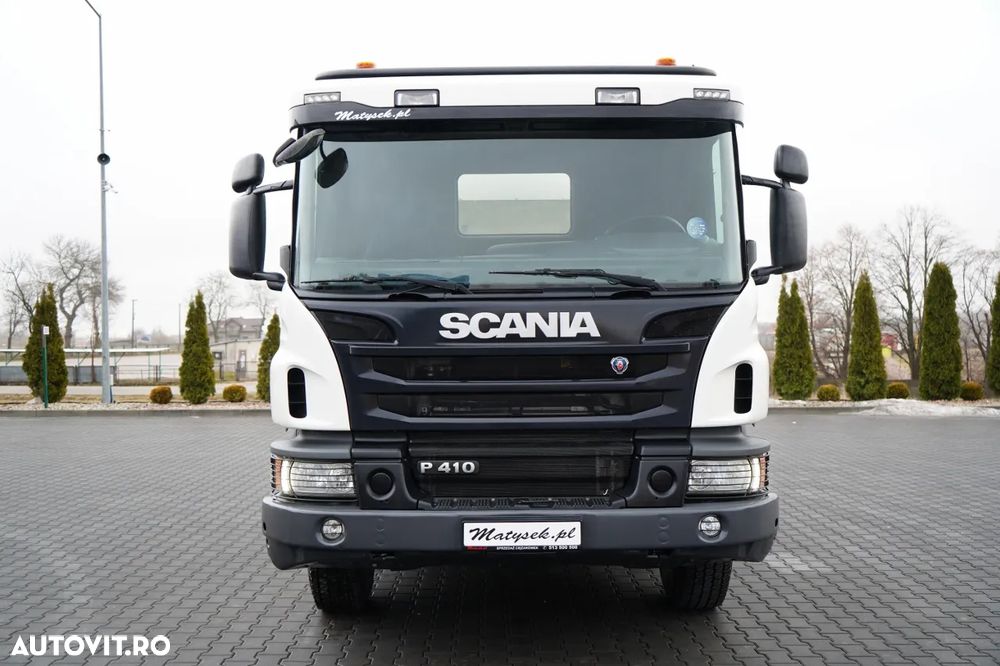 Scania P 410 / 8x4 / BASCULATOR 2 LATERAL / HIDRODOXIE LATERALĂ / BORDMATIC / OPTICRUISE / ANVELOPE 100% / EURO 6 - 15