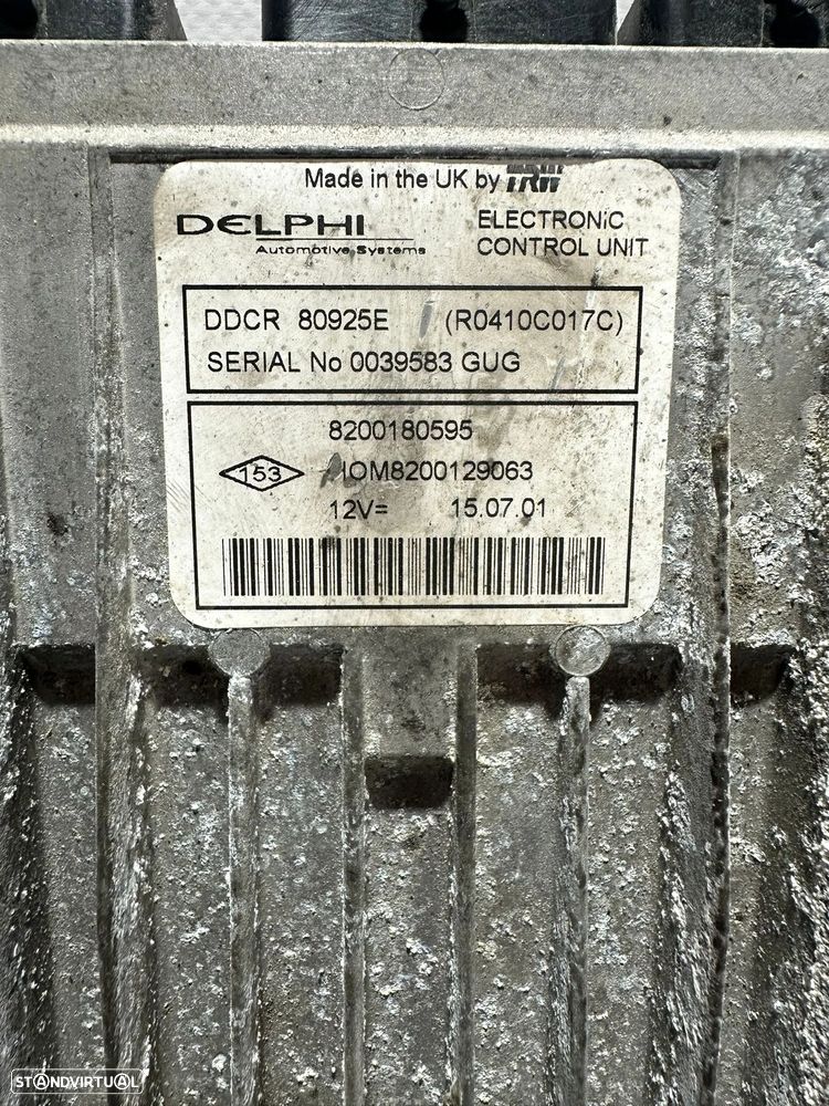 .Centralina Motor Original Delphi Renault 1.5 DCi 8v K9K 8200129063 R0410C017C 1998 - 2007 - 5