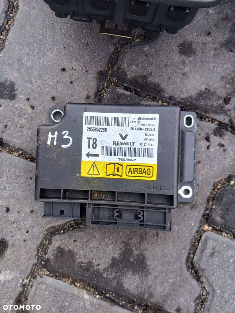 PODUSZKI AIR BAG PASY KOMPLET RENAULT MEGANE III 3 2010 ROK - 2