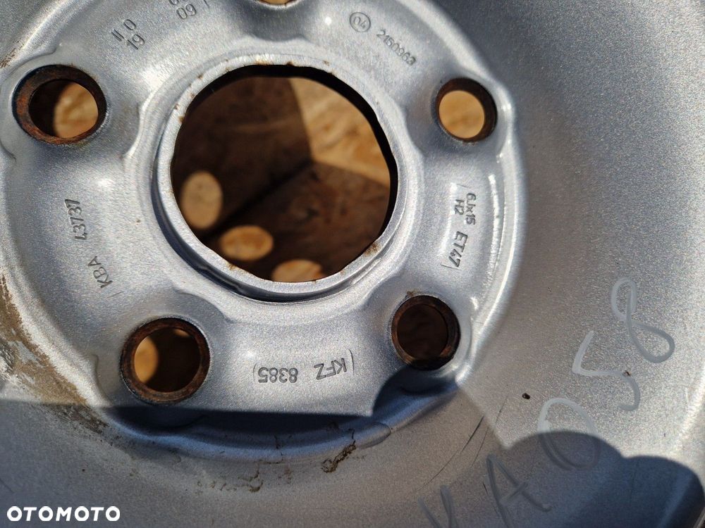 VW GOLF 5 V FELGI STALOWE 6JX15 ET47 - 3