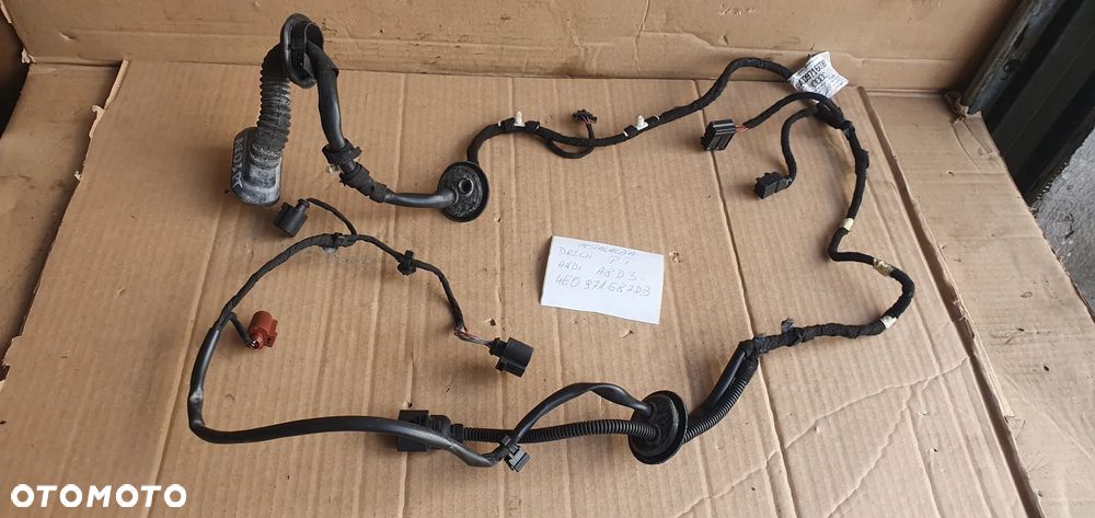 Wiązka instalacja drzwi prawy tył kessy Audi A8 D3 4E0971687DB - 1