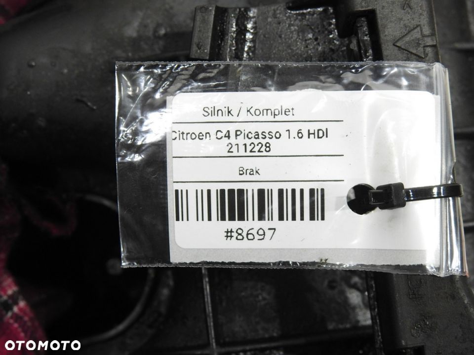 SILNIK CITROEN C4 PICASSO I 1.6 HDI 9H01 10JBAJ - 12