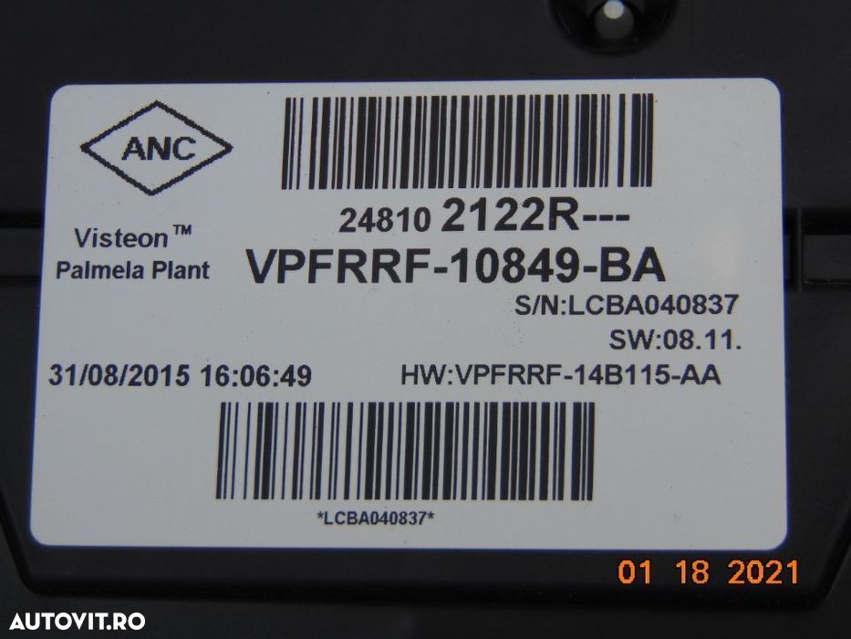 Ceasuri bord Renault Clio 4 an 2012-2019 dezmembrez Renault clio 4 1.5 - 4