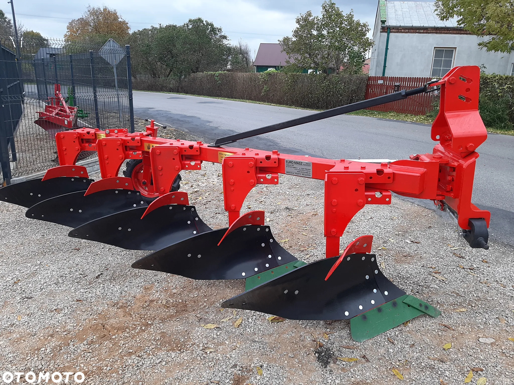 Pług zagonowy jednobelkowy 3/4/5+ skib EURO-MASZ / kverneland 18'' OD RĘKI transport zrywalny/śruba - 15