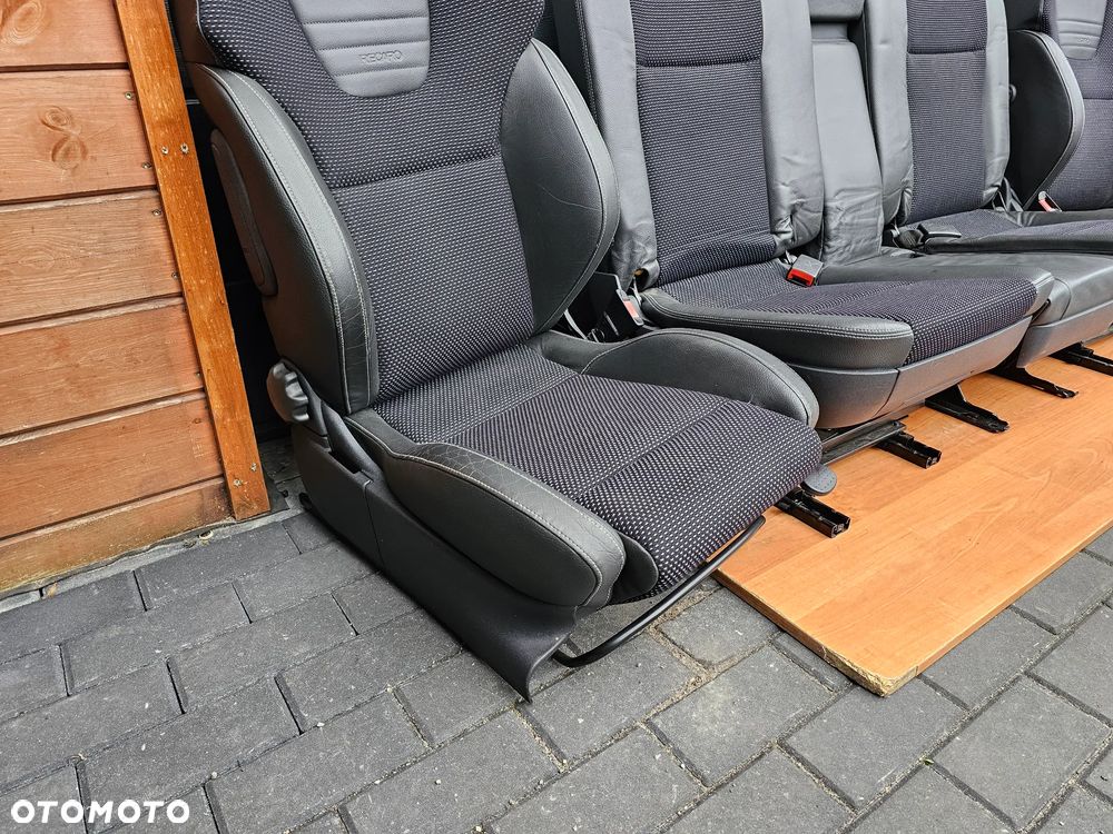 FOTELE TAPICERKA BOCZKI PÓŁSKÓRA RECARO OPEL MERIVA A OPC EUROPA LĘDŹWIA - 11