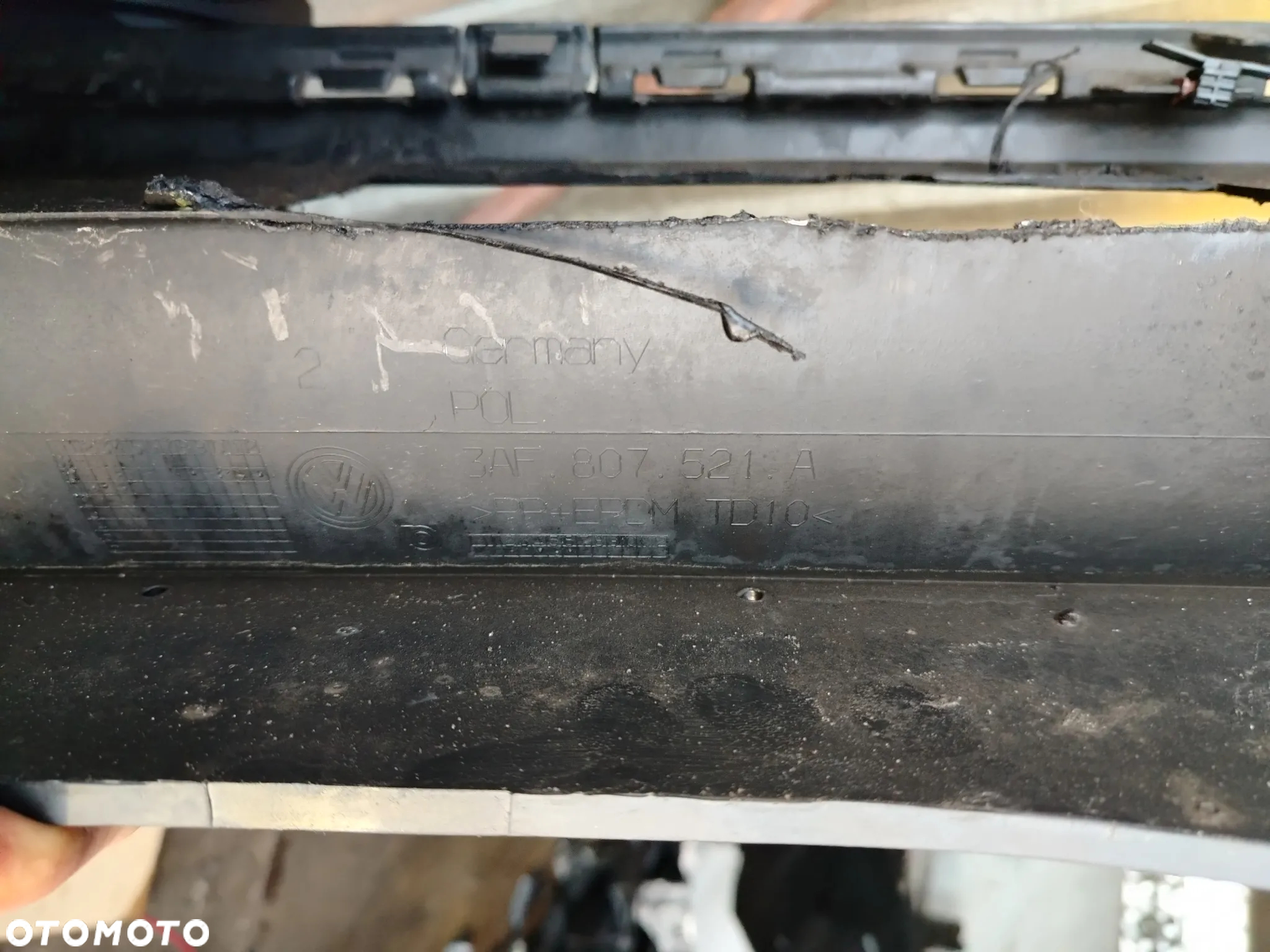 VW PASSAT B7 KOMBI  SPOILER DOKŁADKA ZDERZAKA TYŁ 3AF807521A - 2