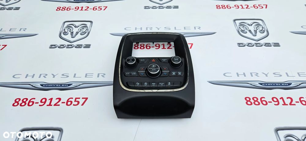 Dodge Durango 2017-2020 Panel klimatyzacji AC Panel sterowania nawiewem P68333643AA Ramka wyświetlacza radia MAŁY WYŚWIETLACZ - 1