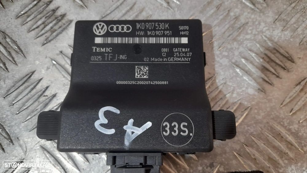 CENTRALINA CONTROL UNIDADE COMANDO AUDI A3 8P 1K0907530K 1K0907530 AUDI TT MODULO ELETRONICO GATEWAY - 1