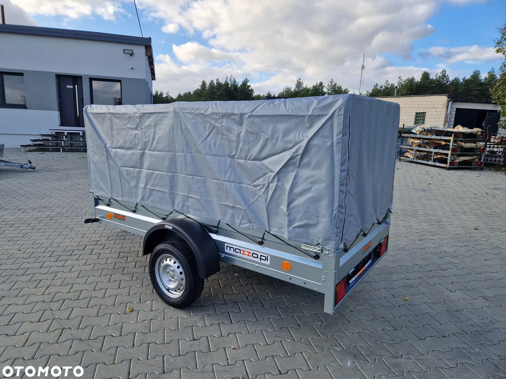 Neptun Neptun DOSTAWA Przyczepka 263x129x110cm N7-263 ptw PROMOCJA! Lekka przyczepa jednoosiowa ze stelażem i plandeką GN114 - 9