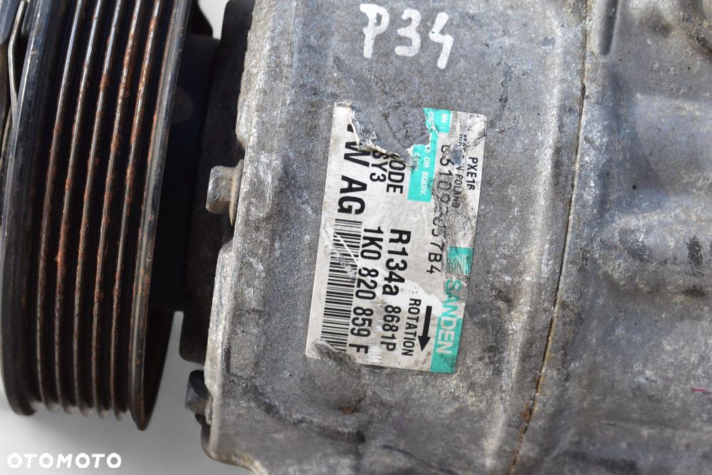 Sprężarka Klimatyzacji GOLF V PASSAT B6 AUDI A3 8P 1.9 2.0 TDI 1K0820859F - 3
