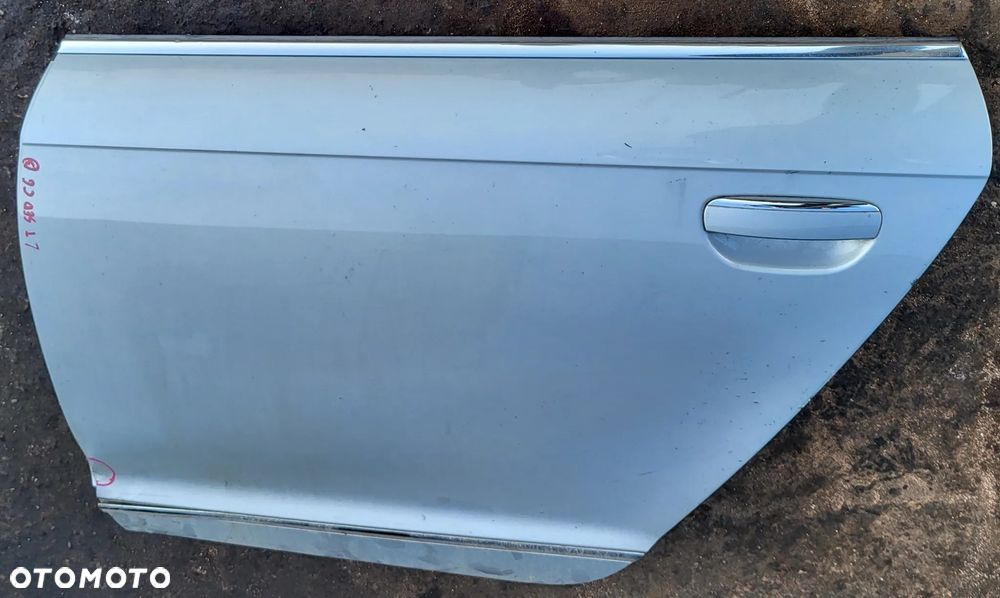 AUDI A6 C6 09r LIFT SEDAN DRZWI LEWY TYŁ TYLNE LX7W GOŁE - 3