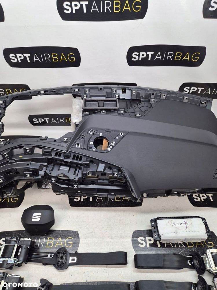 SEAT EL BORN DESKA ROZDZIELCZA KONSOLA KOKPIT PULPIT PODUSZKI AIRBAG AIR BAG PASY KIT SET - 3