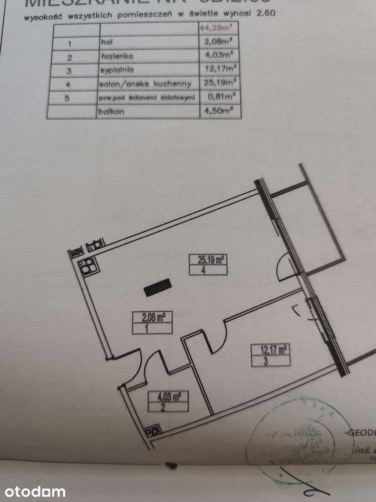 Mieszkanie 2-pokojowe z balkonem w Łodzi