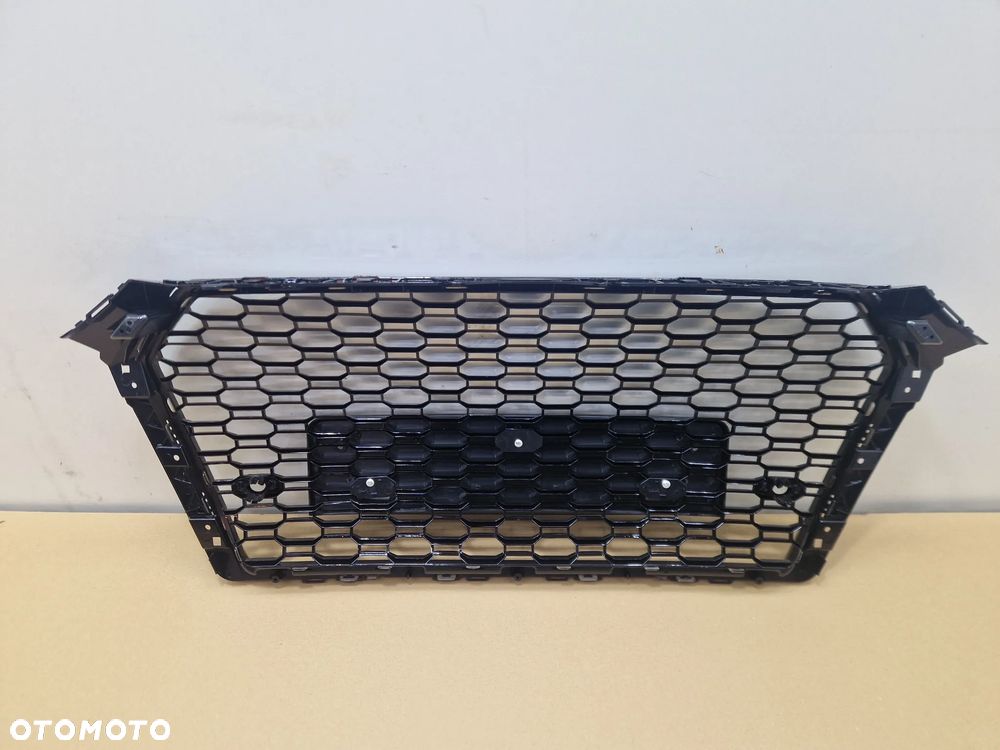 ATRAPA GRILL AUDI A4 S4 LIFT 11-15 CZARNY POŁYSK PDC NOWY - 5