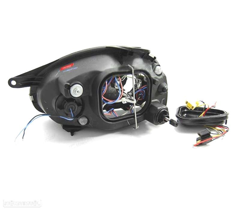 FARÓIS OPEL CORSA B 93-00 ANGEL EYES CROMADOS - 3