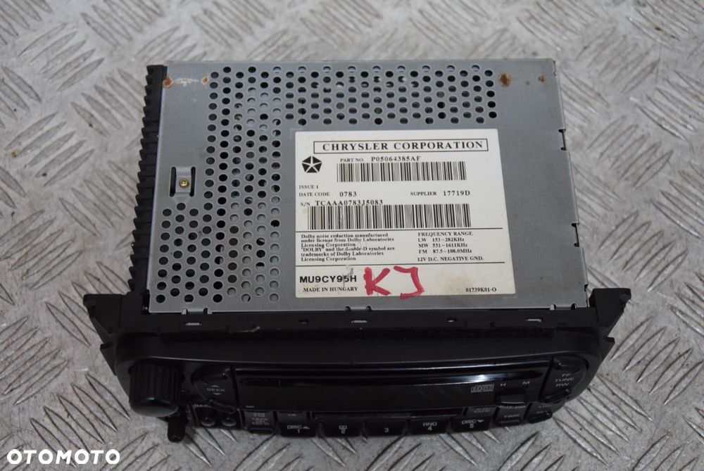 JEEP CHEROKEE KJ RADIO CD KOD - 5