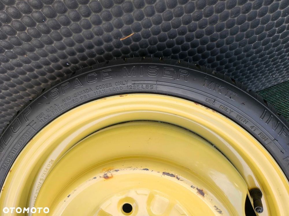 Koło Dojazdowe Dojazdówka Zapasowe Zapasówka 4x100 T115/70 D14 88M Toyota Yaris I 1 Honda - 6