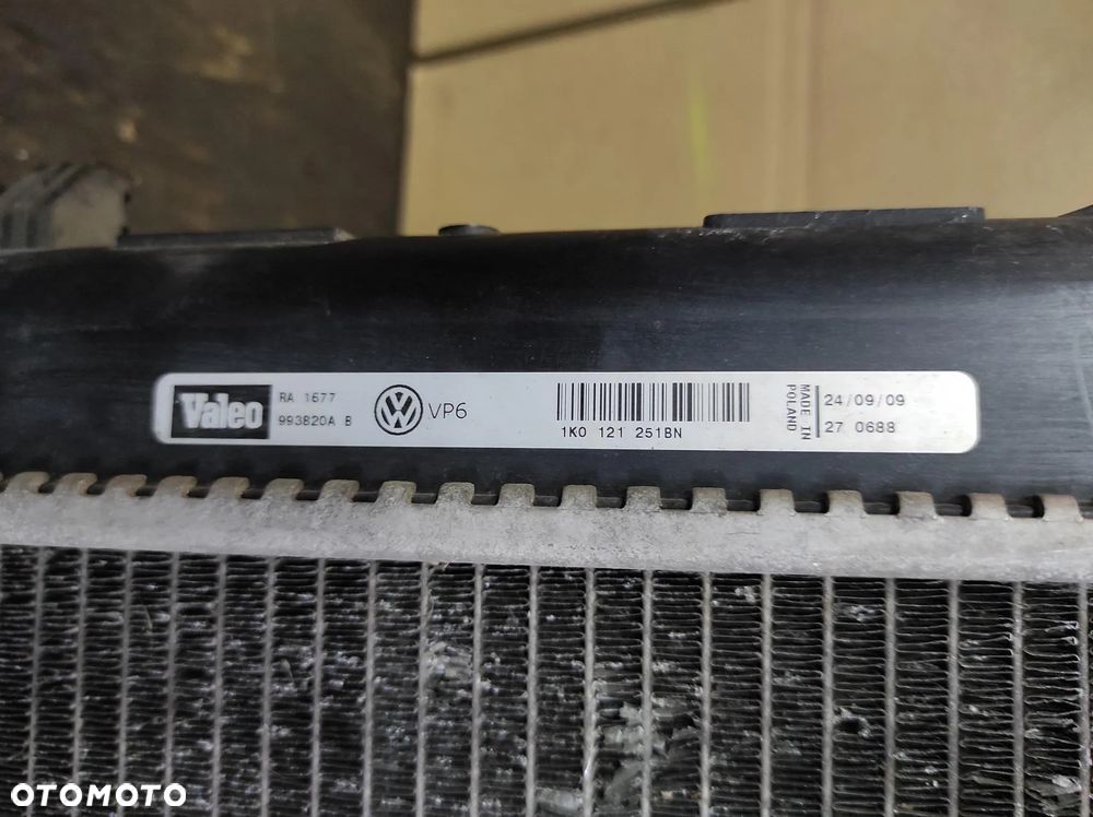 ZESTAW CHŁODNIC CHŁODNICA WODY INTERCOOLER WIATRAKI 1.4TSI VW AUDI SEAT SKODA - 5