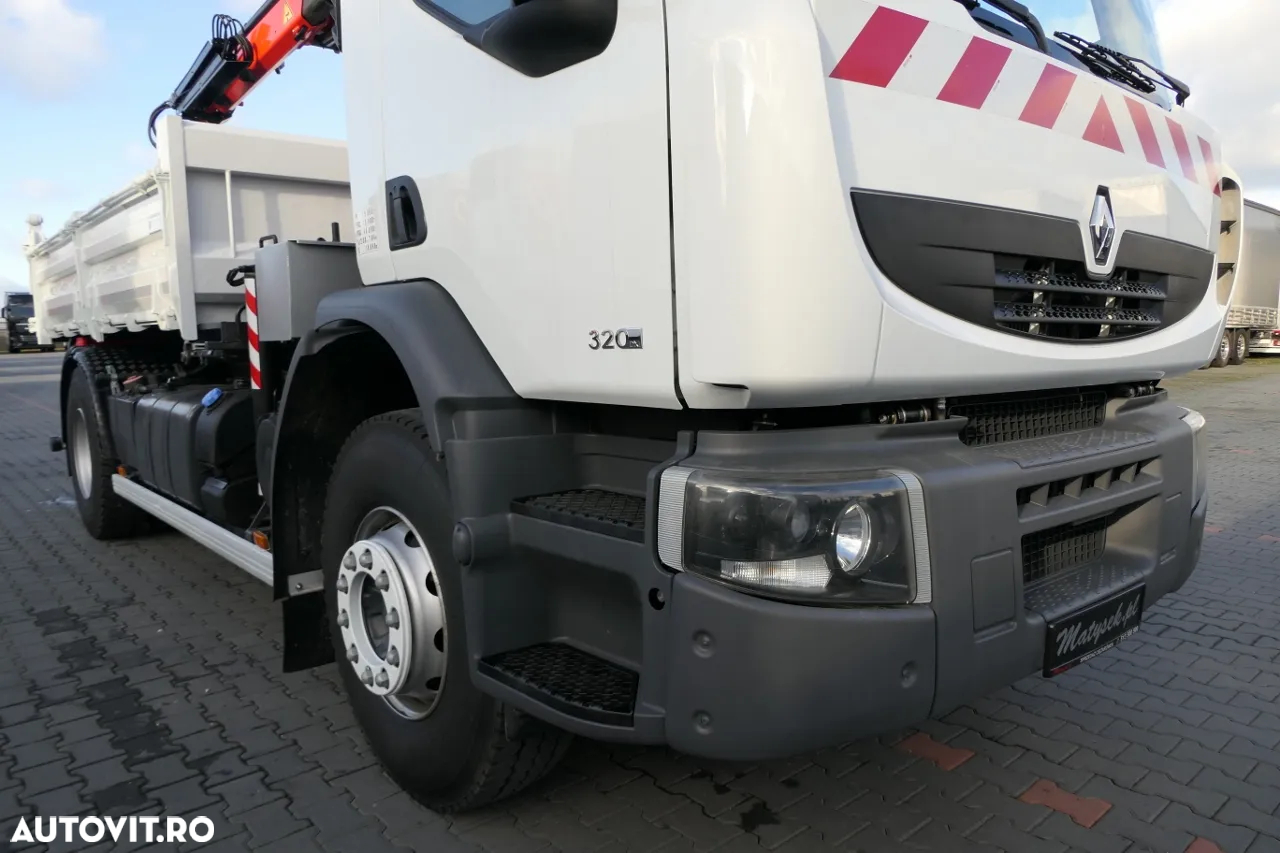 Renault PREMIUM 19T - 320 DXI / Basculant + HDS / Hydroboard / 3-SIDED KIPPER - 4.25M / EURO 5 - 13