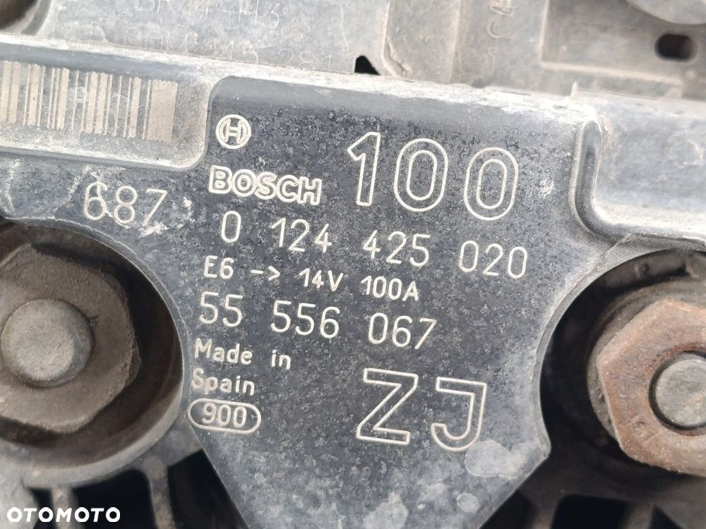 ALTERNATOR OPEL ZAFIRA B 55556067 0124425020  BOSCH 1.6 16V - 7