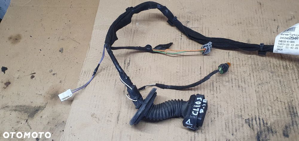Wiązka instalacja drzwi prawy przód Renault Clio III 241240294R - 4