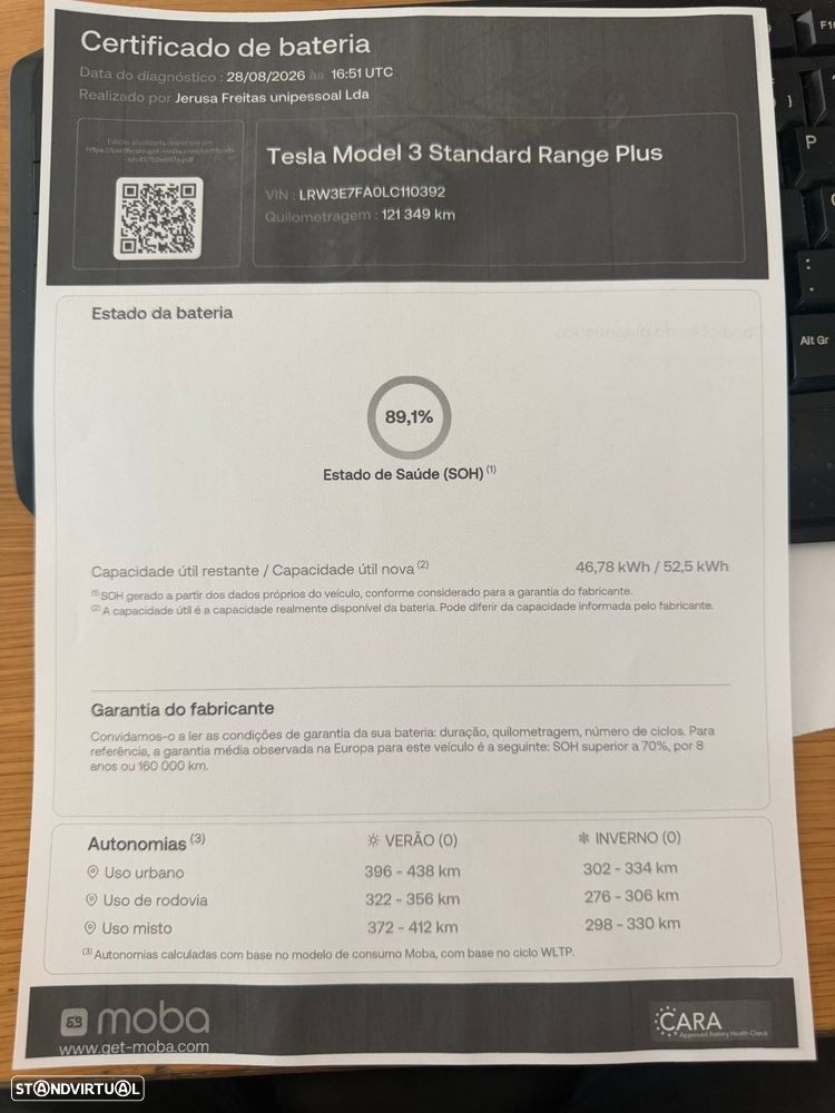 Tesla Model 3 Standard Range Plus RWD - 30