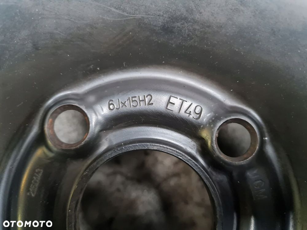 FIAT Punto Opel Corsa Felga Stalowa 6x15 4x100 ET49 - 4