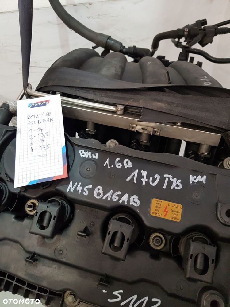 silnik bmw e87 e90 e91 e81 e46 mini 1.6i 16v n45b16ab 170tys km - 8