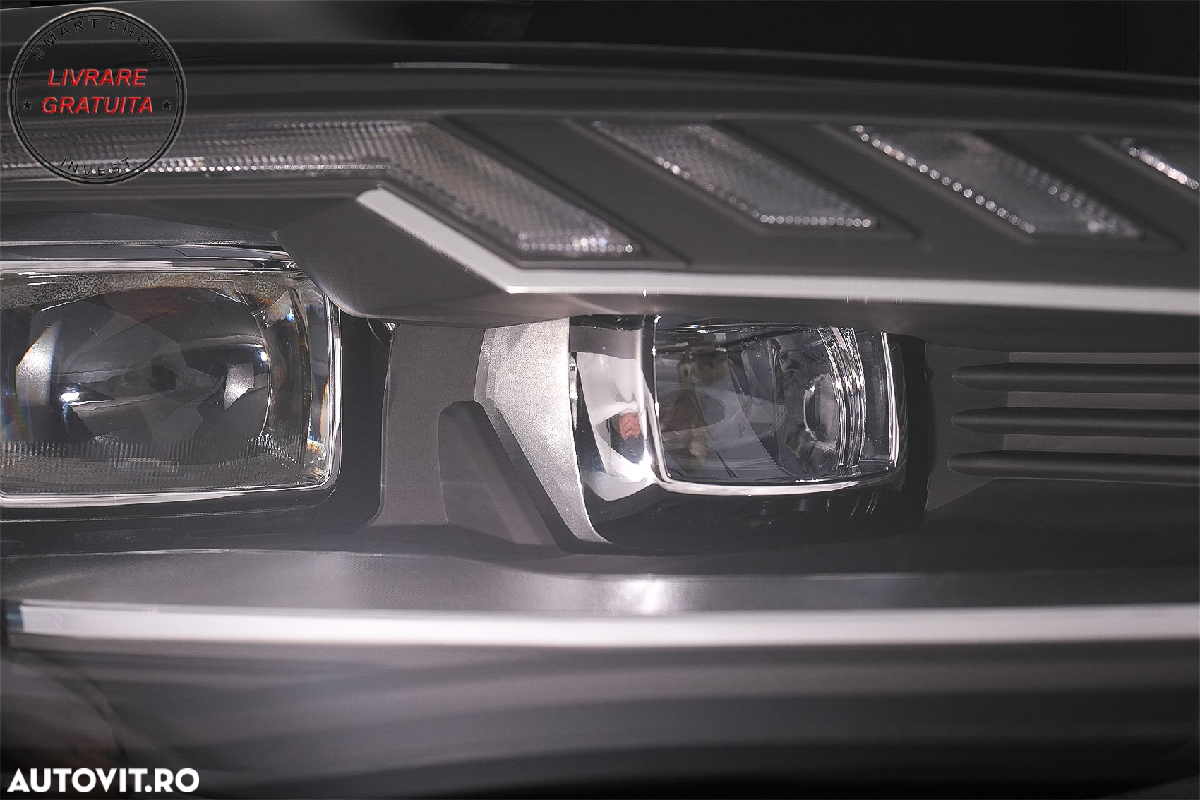 Faruri Full LED Audi A4 B8.5 Facelift  (2012-2015) Negru Semnal Dinamic A4 B9.5 De- livrare gratuita - 14