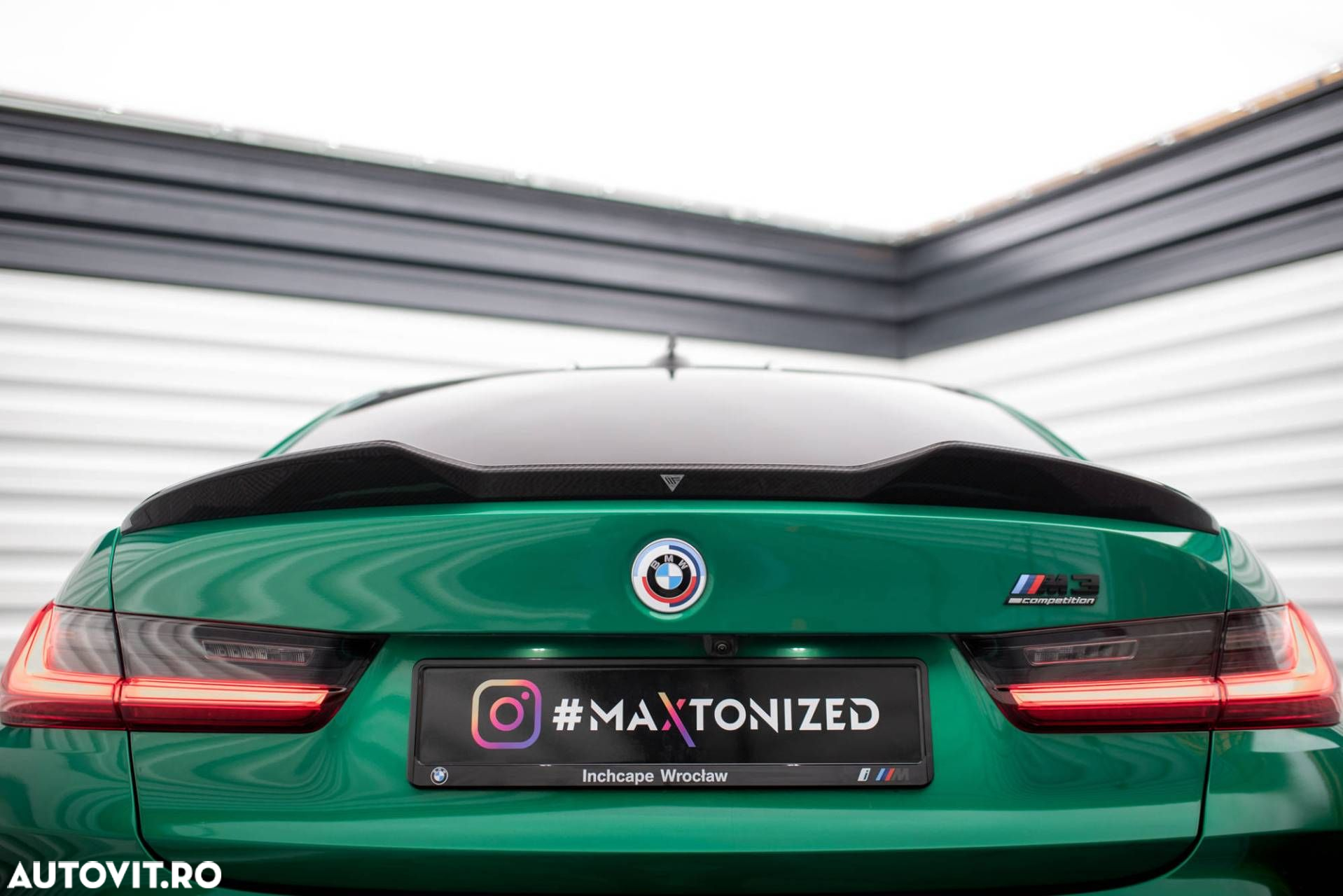 Pachet Exterior Prelungiri compatibil cu BMW M3 G80 Sedan Maxton Design Carbon - 19