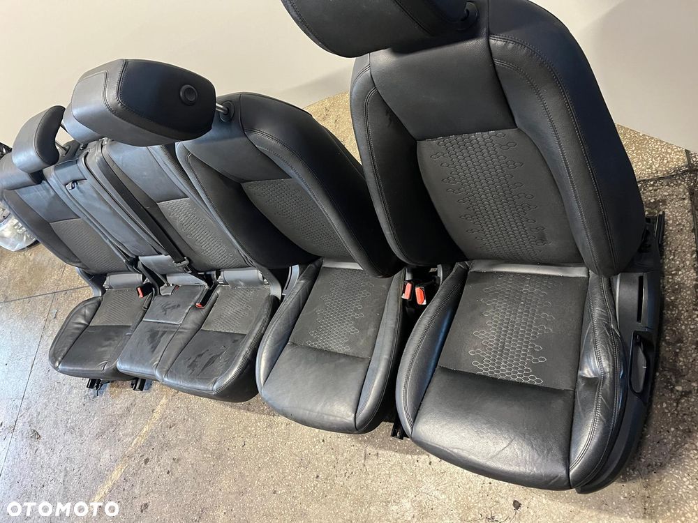Siedzenia fotele kanapa komplet skórzane czarne Land Rover Discovery Sport L550 - 7