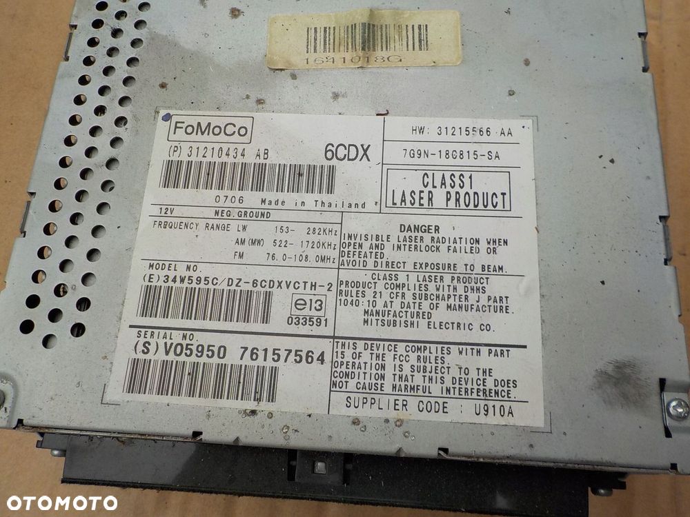 radio volvo v70 III 31210434AB - 2