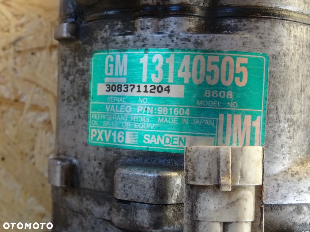 SPRĘŻARKA KOMPRESOR POMPA KLIMATYZACJI UM1 PXV16 SANDEN 6pk OPEL SIGNUM VECTRA C 3.0 D 1,9 D 3,2 2,2 2,0 - 4