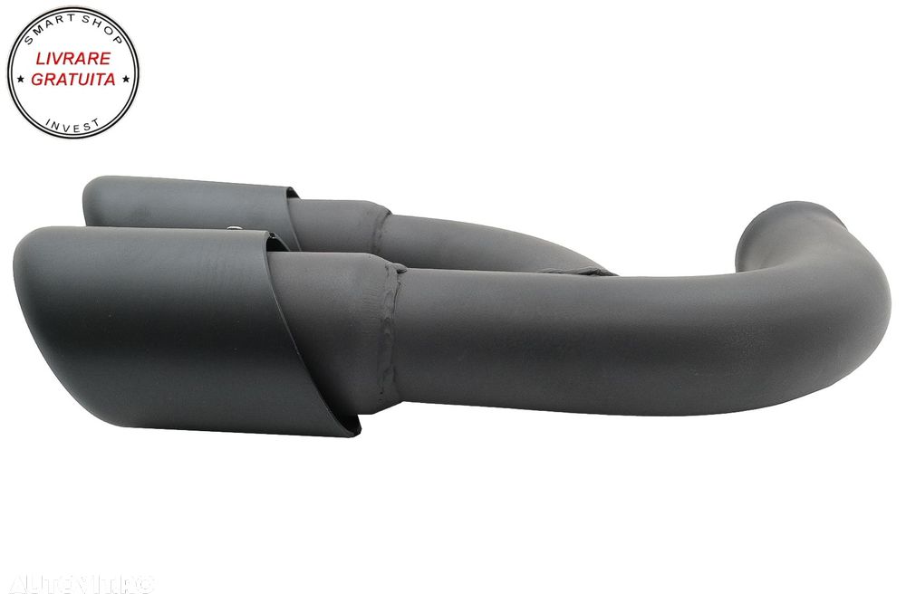 Ornamente Evacuare Porsche Cayenne 92A V6 (05/2010-09/2014) GTS Design Negru Mat- livrare gratuita - 6