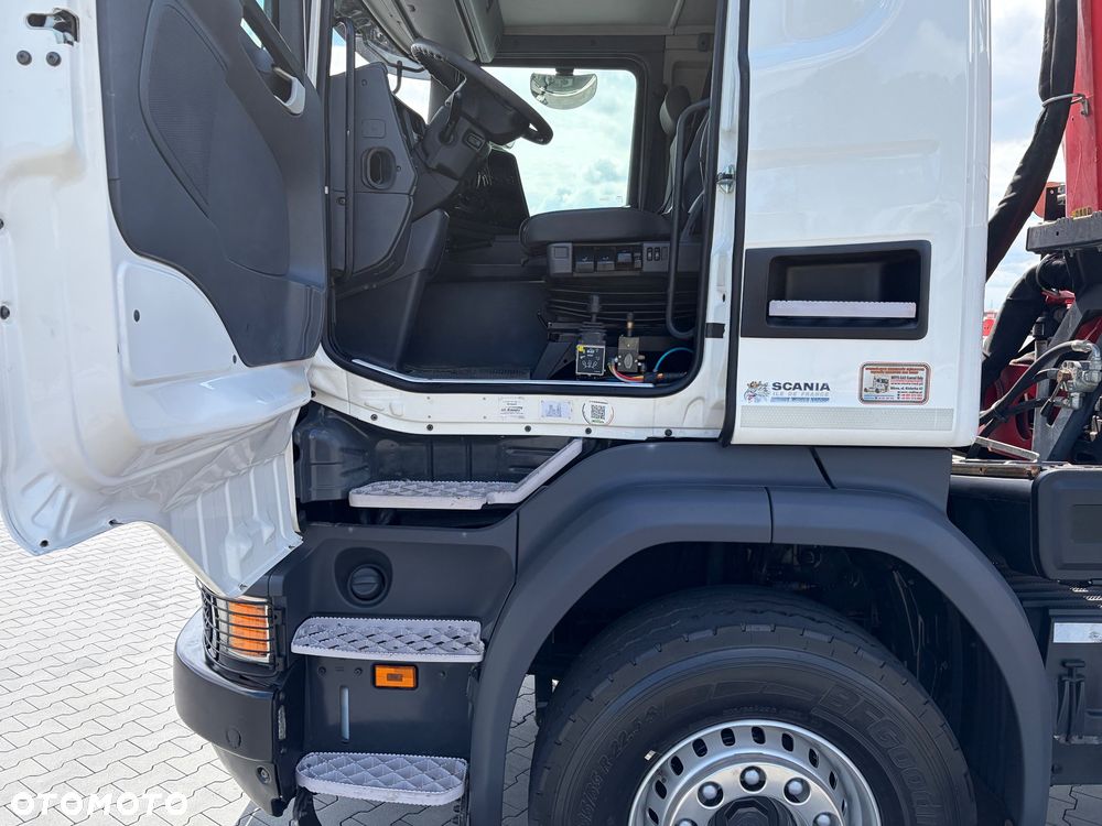 Scania P410 / 6x4 / EURO 6 / HDS / WYSUW x3 / ROTATOR / CHYWTAK / STEROWANIE RADIOWE / WYWROTKA / HYDROBURTA / AUTOMAT / KAMERA COFANIA / NAWIGACJA / NISKI PRZEBIEG / 2017 / SERWISOWANY / SPROWADZONY - 17