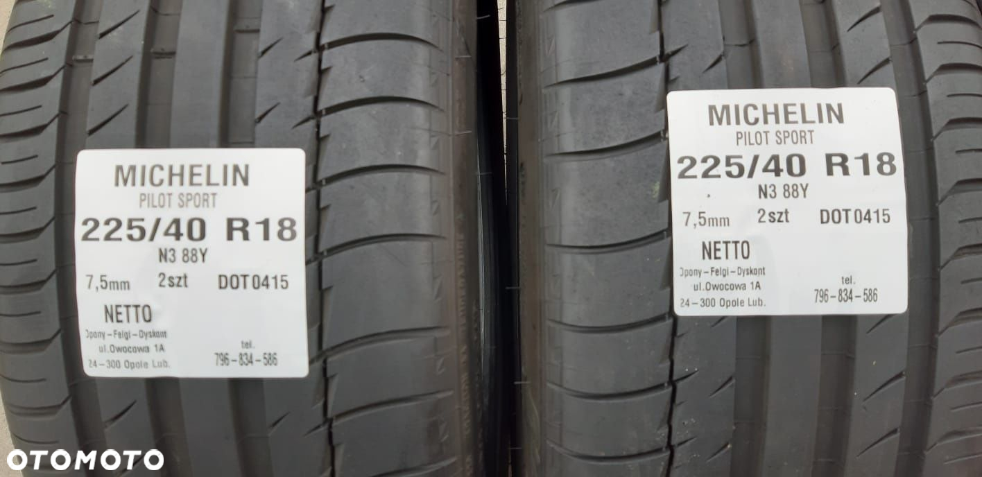 Opony Michelin 225/40 285/30 R18 - 3