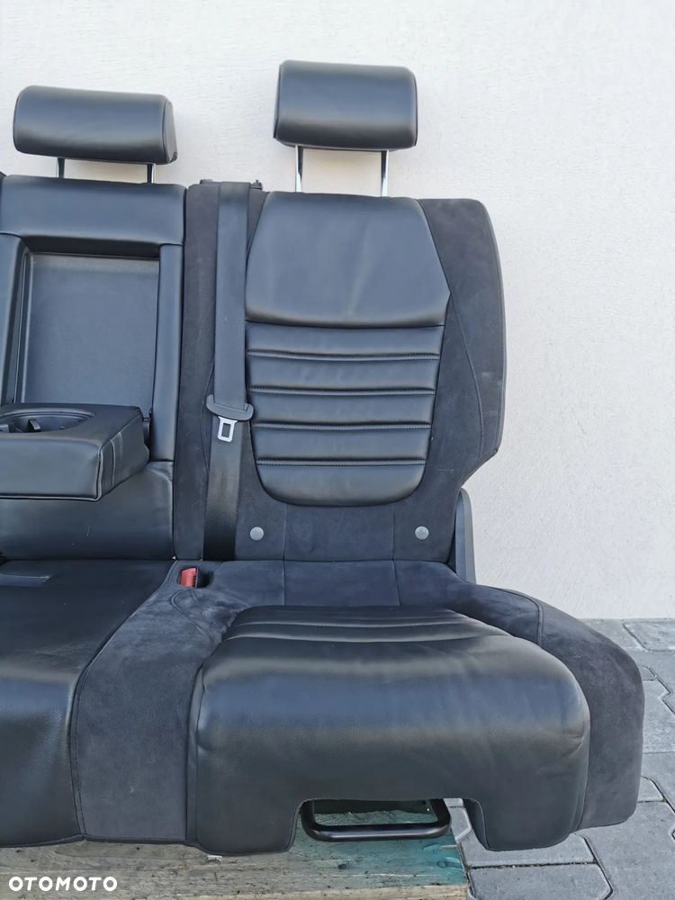 VW TOUAREG II 7P 10-18R KANAPA FOTELE TYL R-LINE KOMPLET SKÓRA CZARNA ALCANTARA - 5