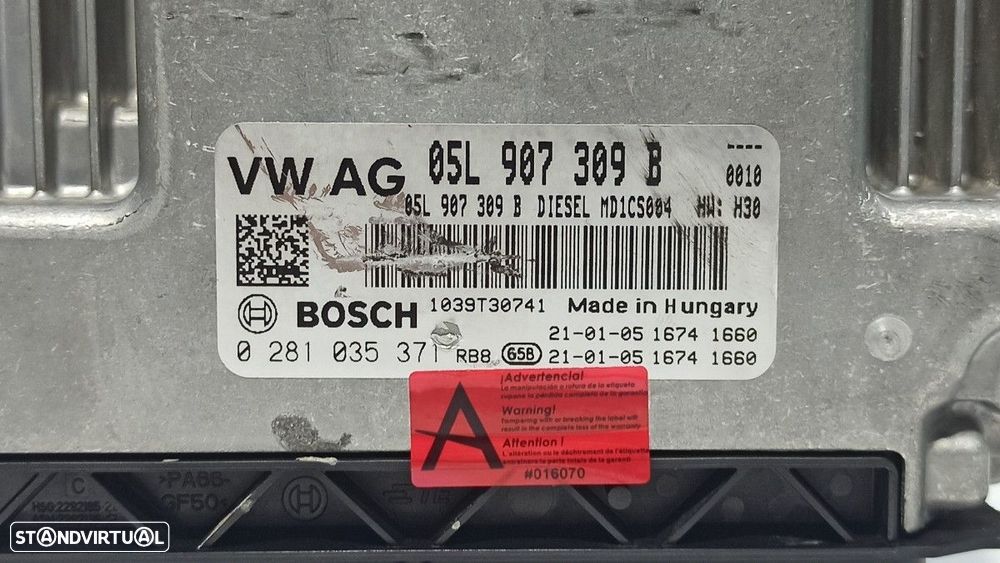 CENTRALINA DO MOTOR UCE VOLKSWAGEN ARTEON (3H8) BASIS - 5