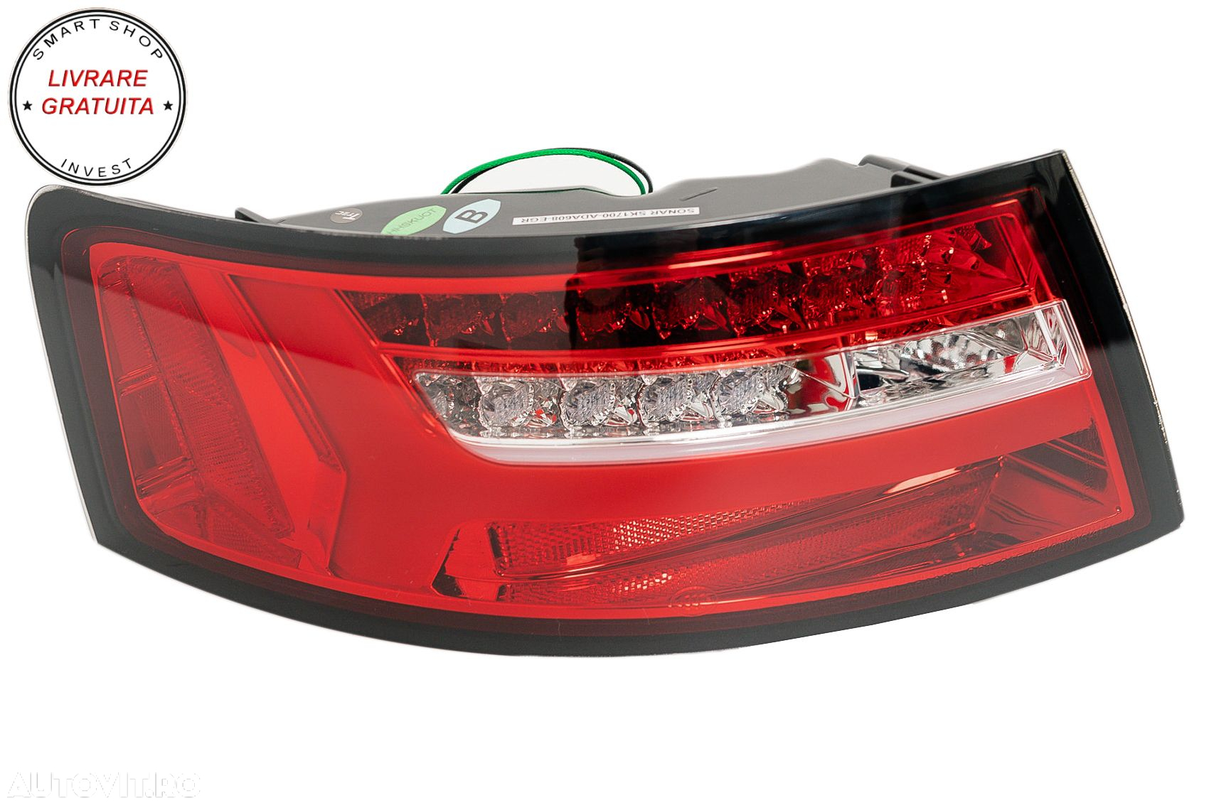 Stopuri LED Audi A6 4F2 C6 Sedan (2008-2011) Facelift Design Semnalizare Secventia- livrare gratuita - 3