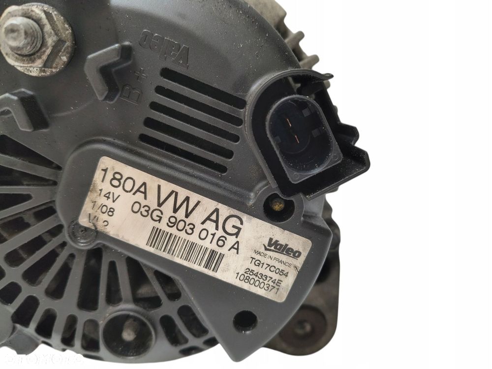 ALTERNATOR Audi A6 C6 A4 B7 2.0 TDI 03G903016A 180A VALEO - 7
