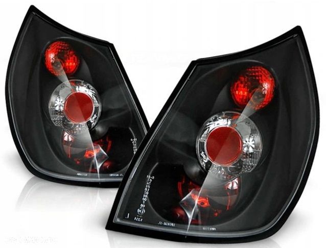 Lampy tylne L+R kpl Tuning Black Lexus-look Renault Scenic II 2 2003-2006 - 1